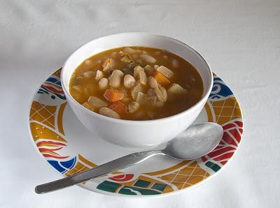 Alubias blancas con verduras