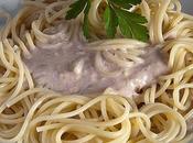 Espaguetis salsa foie