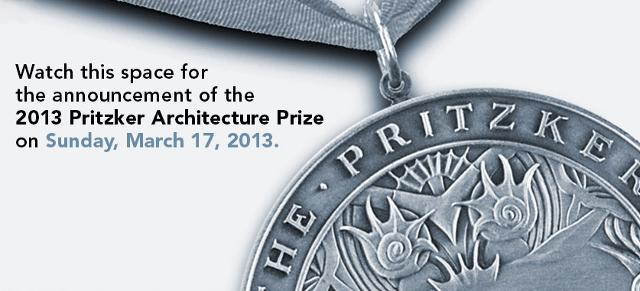 Esperando al Premio Pritzker 2013 - conoceremos al ganador, oficialmente, este domingo 17 de marzo - www.pritzkerprize.com
