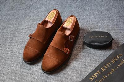 Review Monkstrap de ante de Saint John Shoes.