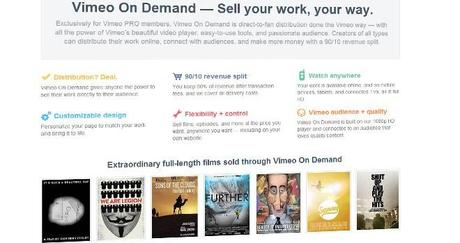 Vimeo lanza servicio que permitirá a realizadores vender o arrendar sus creaciones