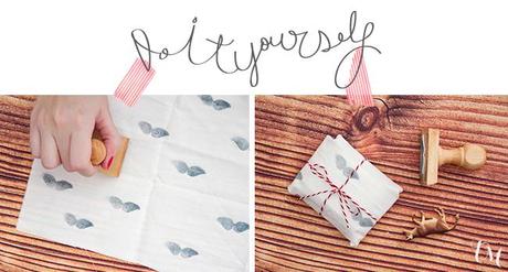 sello bigotes regalo dia del padre Tela estampada con bigotes: Un envoltorio muy original