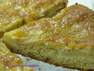 Bizcocho de pera y jengibre