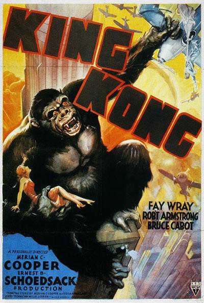 King Kong (1933) Ernest B.Schoedsack y Merian C.Cooper King Kong alternate poster 1933