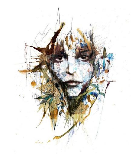 Carne Griffiths y sus ilustraciones de té, tinta, grafito, vodka, café y whisky