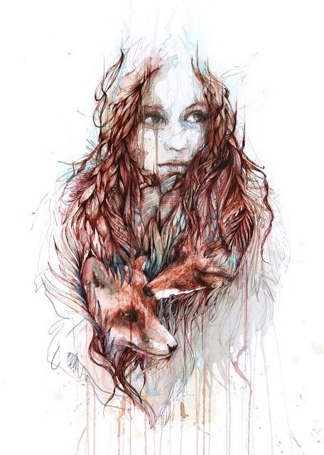 Carne Griffiths y sus ilustraciones de té, tinta, grafito, vodka, café y whisky