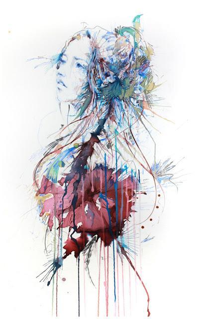 Carne Griffiths y sus ilustraciones de té, tinta, grafito, vodka, café y whisky