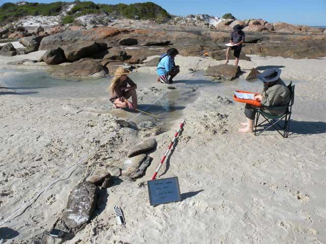 trampa de piedra para peces en Australia