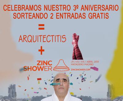 Celebramos nuestro 3º aniversario con sorteo #ZINCSHOWER