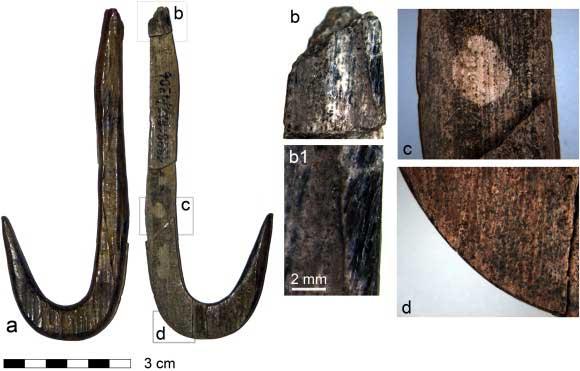 los anzuelos más antiguos de Europa