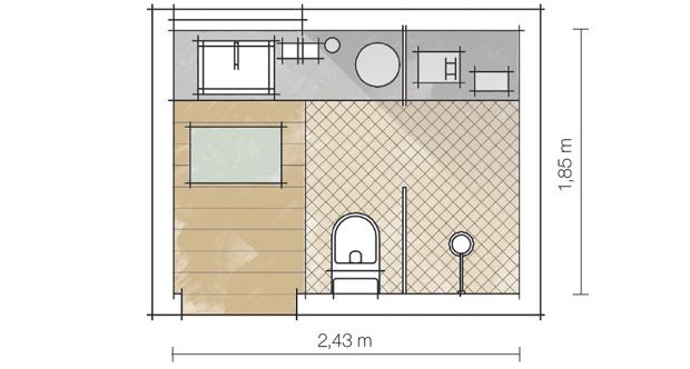 CUARTOS DE BAÑO PEQUEÑOS BIEN DISTRIBUIDOS