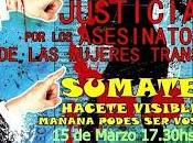Concentración “tod@s pie” asesinatos mujeres trans resolver