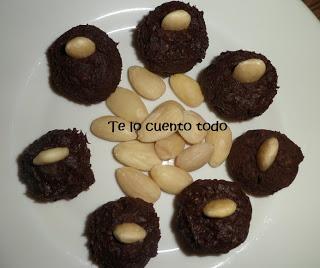 Bombones de almendra caseros