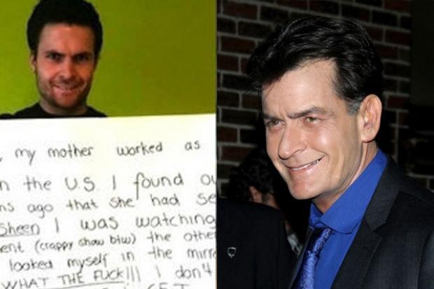 Aparece supuesto hijo de Charlie Sheen