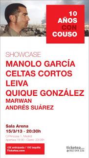 Manolo García, Celtas Cortos, Leiva y Quique González, juntos en Madrid en un concierto por José Couso