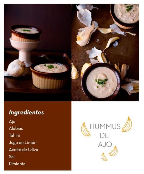 hummus de ajo Receta de hummus de ajo