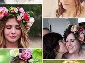Novias coronas flores/Brides wearing flower crowns