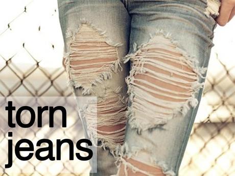 vaqueros desgastados