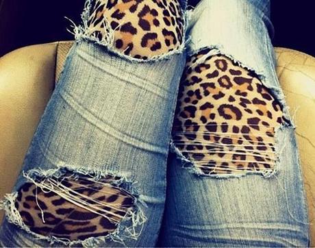 vaqueros desgastados