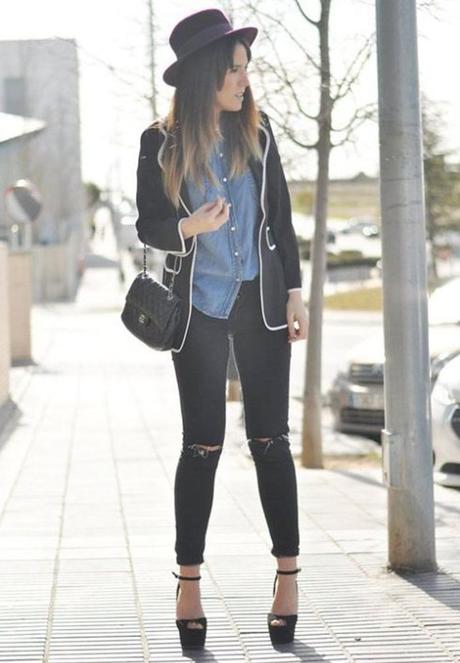 vaqueros desgastados