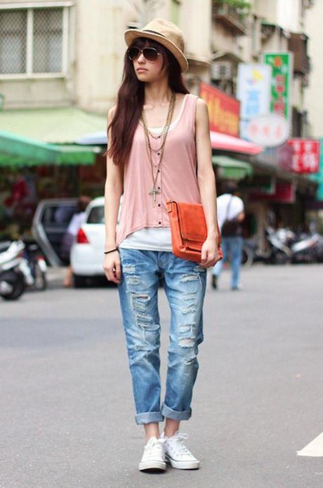 vaqueros desgastados