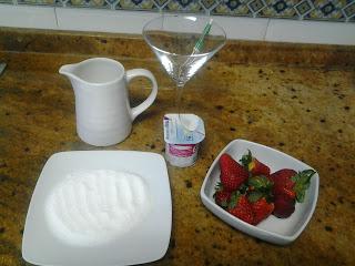 Batido de fresa rápido