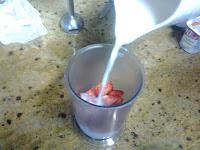 Batido de fresa rápido