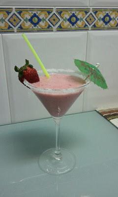 Batido de fresa rápido