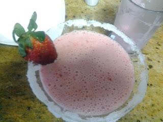 Batido de fresa rápido