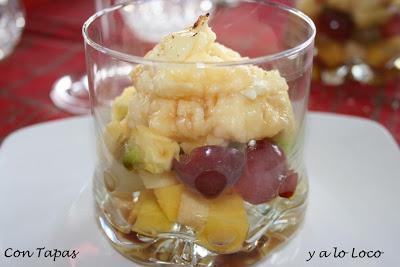 Frutas con crema