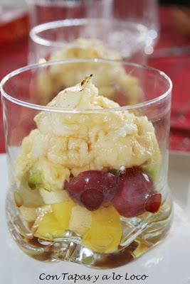 Frutas con crema