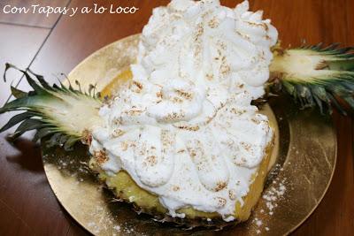 Piña rellena