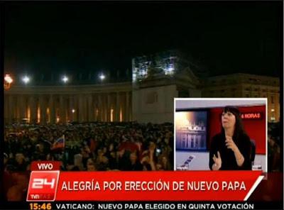 TVN se alegra por la erección del papa