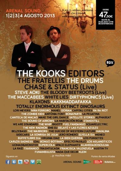 Arenal Sound 2013: The Kooks, Ra Ra Riot, Kakkmaddafakka y más
