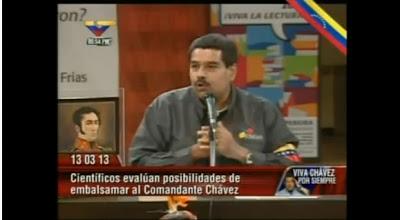 maduro anuncia imposibilidad de embalsamar a Chávez