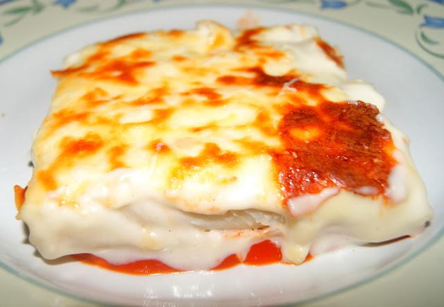 Canelones gratinados de Carne y Foie