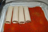 Canelones gratinados de Carne y Foie