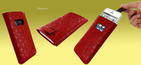 Piel Frama fundas para iPhone 5 conquistan al primer toque Fundas iphone 5 de Piel Frama de color rojo