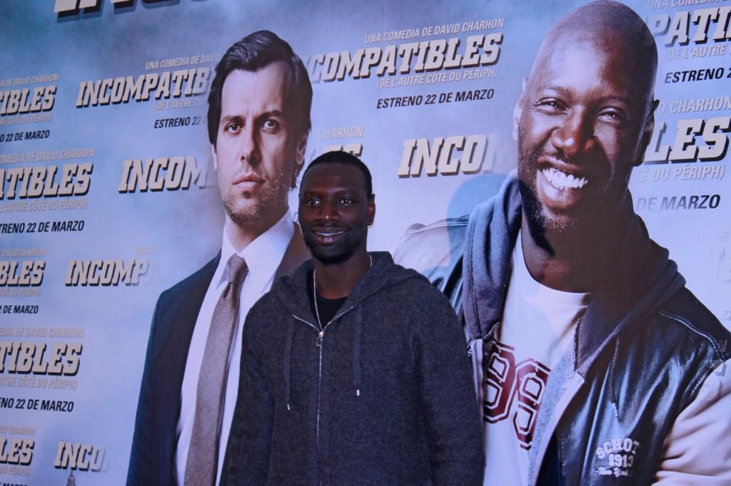 imagenes, sy, omar sy, francia, incompatibles, pelicula, fotos, de l'autre cote de periph, presentacion, madrid, españa, photocall