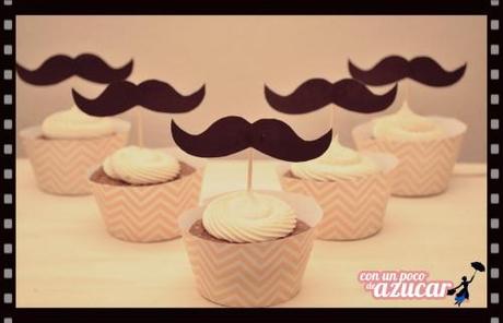 Cupcakes de chocolate y avellana para el día del Padre