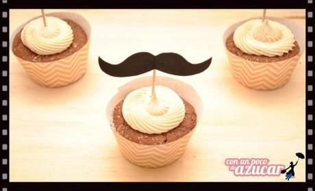Cupcakes de chocolate y avellana para el día del Padre