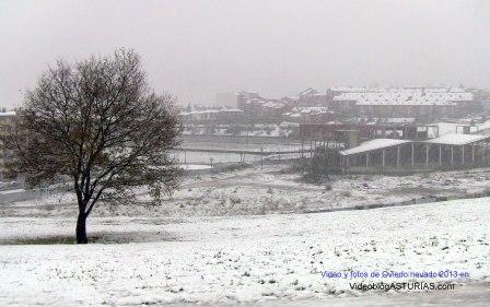 Nevadas en Oviedo 2013: 2 Videos y fotos