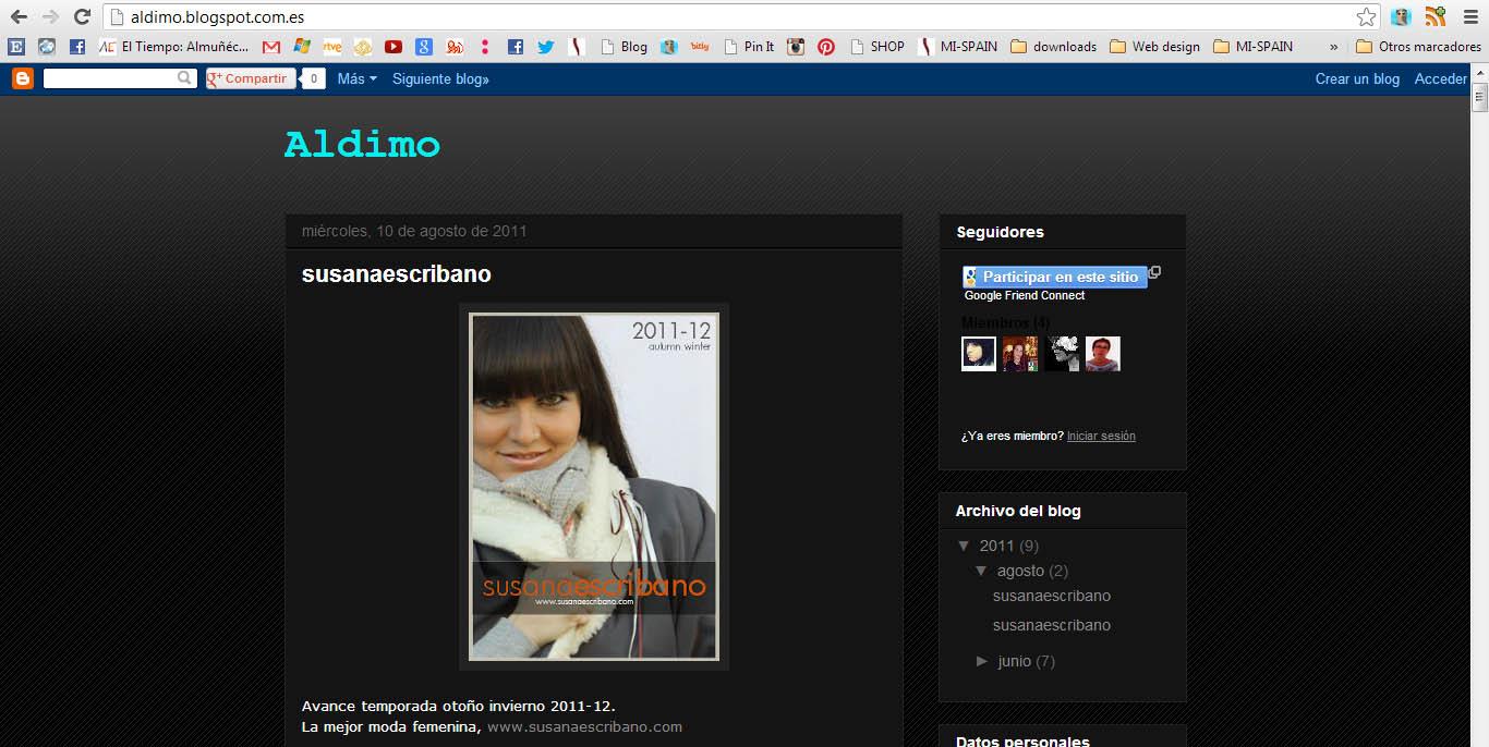 Aldimo, Asociación Leonesa de Diseñadores de Moda, blog
