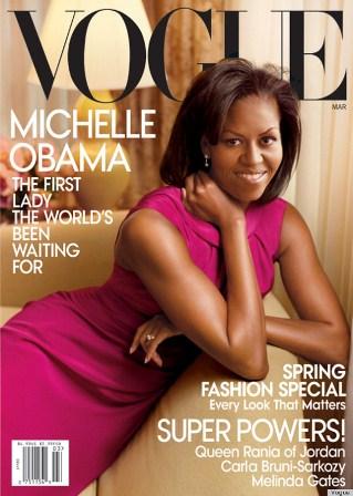 Michelle Obama, espléndida portada de Vogue USA, Abril 2013