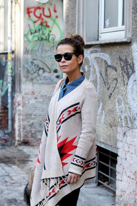 Aztec Poncho & Denim