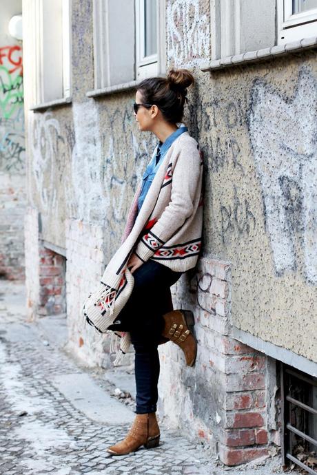 Aztec Poncho & Denim