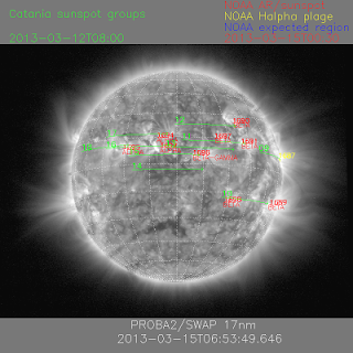 Llamara solar M1.2 viaja hacía la tierra. En 48-72 horas llegará