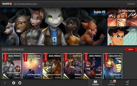NARR8, aplicación gratis en español de cómics animados y libros interactivos #Android #iOS narr8