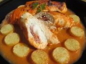 Pechugas rellenas salsa