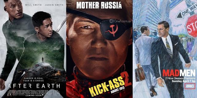 Una de pósters ('After Earth', 'Kick-Ass 2', 'Mad Men'...)